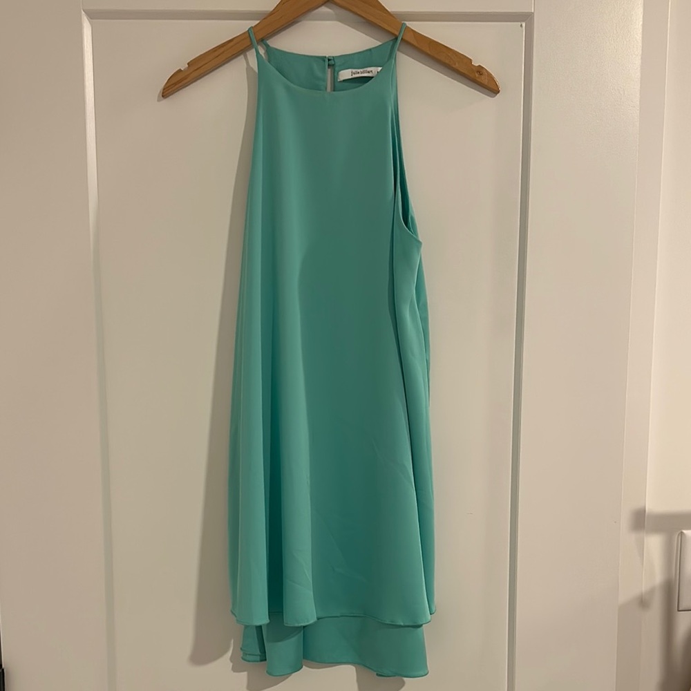 Flowy Aqua Sleeveless Dress